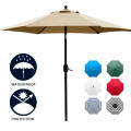 Pole en aluminium léger portable promotionnel 7,5 &#39;parapluie de patio pour extérieur